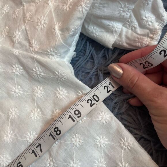 RAILS Paris Embroidered Blouse in White Size S - Picture 6 of 8